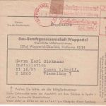 BRD - Wuppertal-Elberfeld 4 Pfg. AFS "Bau-Berufsgenossenschaft" Drucksache 1952