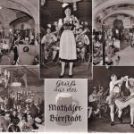 BRD - 15 Pfg. Bed. Deutsche Karte n. ÖSTERREICH München 1963 Nachporto!