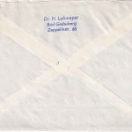 BRD - 2 DM+60 Pfg. Pfg. Bed. Deutsche Einschreibebrief/FDC ESST Bonn 12.4.62
