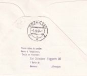 CSSR - CSA Probe (!)-Erstflug Frankfurt/Prag Luftpostbrief 1.12.1964