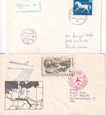 CSSR/BRD - CSA Erstflug Bratislava/Frankfurt + retour 2Luftpostbriefe 1969