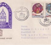 CSSR - CSA Erstflug TU134A Prag/Frankfurt Luftpostbrief 1972