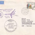 CSSR - CSA Sonderflug Aero-Sozphilex TU134A Prag/Berlin-Ost Luftpostbrief 1980