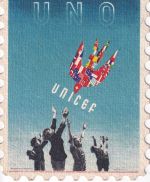 Österreich - 1 S. UNICEF Sonderkarte/FDCn. FRANKREICH Wien 14.5.49 Weiterleitung