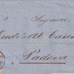 Österreich - 10 Kr. Doppeladler (5. Ausgabe) Brief Botzen - Padua 1865
