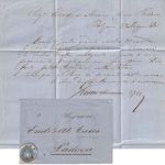 Österreich - 10 Kr. Doppeladler (5. Ausgabe) Brief Botzen - Padua 1865