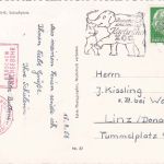 BRD/Österreich - 10 Pfg. Heuss unterfrankierte Karte Karlsruhe - Linz 1958