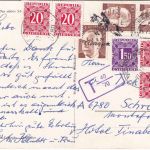 BRD/Österreich - 3x10 Pfg. Heinemann unterfrankierte Karte Leonberg 1973
