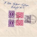 BRD/Österreich - Stuttgart 1967 unterfrankierter Brief n. Fontanella - Nachporto