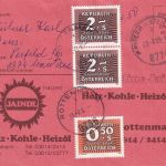 Österreich - Mautern unfrankierte Karte n. Rottenmann 1989 - Nachporto
