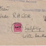 Österreich - Salzburg 1946 Ortsdienstbrief Nachporto