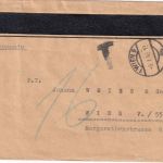 Österreich - Wien 9.1.46 unfrankierter Ortsbrief - Nachporto