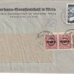 Österreich - Wels 23.10.47 Fernbrief n. Linz - Nachporto