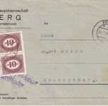 Österreich - Perg 24.3.48 unfrank. Dienstbrief n. Schwertberg - Nachporto