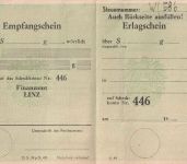 Österreich - Linz 2.7.49 unfrank. Dienstbrief (Finanzamt) - Nachporto