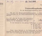 Österreich - Linz 2.7.49 unfrank. Dienstbrief (Finanzamt) - Nachporto
