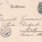 Frankreich/Elsass - Colmar farb. Mehrbildlitho (Neue Post etc.) gelaufen 1902