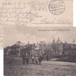 Litauen/Postgebiet Ob.Ost - Poniewiesz/Panevėžys zers. Straßenansicht sw-AK 1915