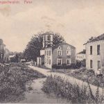 Frankreich - Parux Grand Est zerstörte Straße/Häuser sw-AK/Feldpost (1915)
