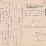 Frankreich - Parux Grand Est zerstörte Straße/Häuser sw-AK/Feldpost (1915)