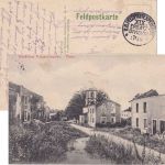 Frankreich - Parux Grand Est zerstörte Straße/Häuser sw-AK/Feldpost (1915)