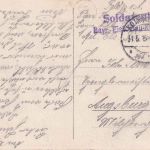 Frankreich - Laon Rue de Bourg Straße/Häuser sw-AK/bayer. Feldpost 1915