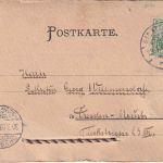 Sachsen - Bad Elster "Alkohologramm" Prosit-Karte m. Wachssiegel gelaufen 1903