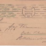 Glückwunsch - Neujahr farb. Juxkarte Berlin 31.12.1923