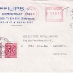 Belgien/Österreich - Tienen 1982 unterfrankierter Brief n. Braunau - Nachporto