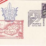 Österreich - Murau Int. Pfadfinder Skiwettbewerb SST/Sonderkarte 1956
