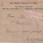 Portugal - 75+25 C. Manuel II. Einschreibebrief Lissabon - Marktredwitz 1911