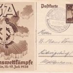 DR - 6 Pfg. Sonderganzsache Reichswettkämpfe SST Berlin-Reichssportfeld 1938