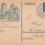 DR - 8 Pfg. Bildganzsache (Nürnberg Dürerjahr 1928) SST Stuttgart 1931