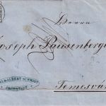 Österreich/Rumänien - 9 Kr. 1. Ausg. Zwergschnitt Brief Kronstadt Temesvar 1858