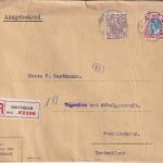 Niederlande - 25+7 1/2 C. Wilhelmina Einschreibebrief Amsterdam 1921