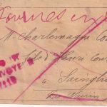 Frankreich - 1 C. Allegorie GA-Streifband Fournes en Weppes 1888 - retour !