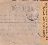 England - 2+2 P. Einschreibeganzsache/Aiufbrauch + Zusatz London 1920 Zensur