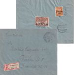 DR-Infla - 1,50/1 M. Reichspostamt/Überdruck u.a. R-Brief Zweibrücken 17.9.21