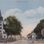 Rheinl.-Pfalz - Weißenburg a. Sand farb. Straßenansicht gelaufen ca. 1915