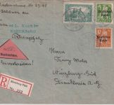 DR-Infla - 1,50 M. Reichspostamt u.a. Nachnahme-R-Brief Eisenberg 26. NOV 20