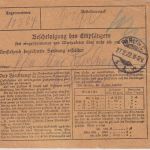 DR-Infla - 3x4 M. Germania u.a. Wertpaketkarte Kirchheimbolanden 25.2.22