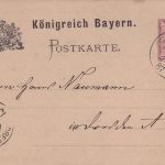 Bayern - Germersheim 11.2.87 K1 5 Pfg. Rauten Ganzsachenkarte n. Dresden