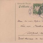 Bayern/Estland/Russland - 5 Pfg. Luitpold Ganzsache+Zusatz Speyer - Dorpat 1911