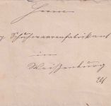 Bayern - 10 Pfg. Wappen DR-Bahnpost-L3 Frankfurt/Strassburg Brief Speyer 1887