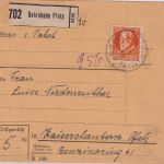 Bayern - 30 Pfg. Ludwig Paketkarte Geinsheim (Pfalz) - Kaiserslautern 9. APR 18