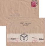DR - 12 Pfg. Hindenburg Brief/Europatarif i.d. SCHWEIZ Landau - Bern 1941 Zensur