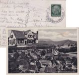 Rheinland-Pfalz - Niederschlettenbach Gasthaus Müller sw-Mehrbild-Foto-AK 1938