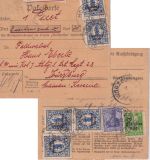 DR-Infla - 5x1 1/4 M. By-Abschied/DR u.a. Wertpaketkarte Hochspeyer 17. JUL 20