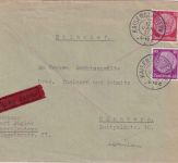 DR - 40+12 Pfg. Hindenburg Eilbrief bayer. K2 Kaiserslautern 4 - 12. JAN 37