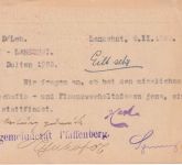 DR-Infla - Freigebühr bezahlt/Postamt Landshut roter Ra2 Karte 12.2.23
